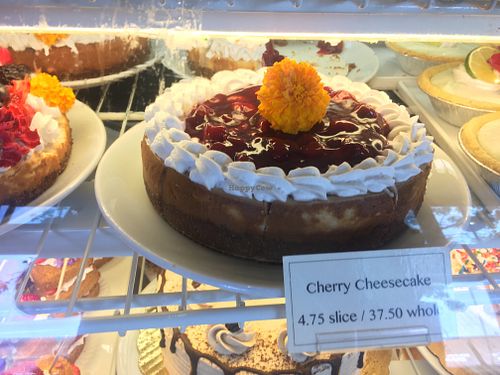 Cherry cheesecake  at Timeless Coffee Roasters and Bakery in Berkeley
