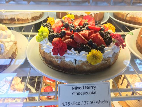 Mixed berry cheesecake  at Timeless Coffee Roasters and Bakery in Berkeley