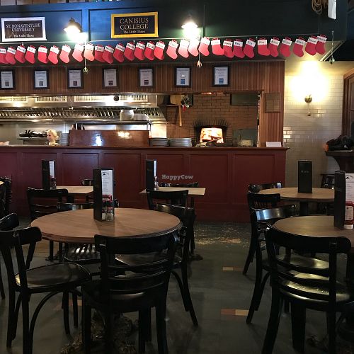 Dining seats into kitchen at Offshore Ale Co in Oak Bluffs