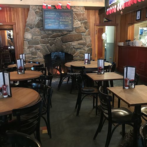 Fireplace at Offshore Ale Co in Oak Bluffs