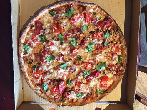 Aztec with vegan cheese  at Pizza Max in West Melbourne