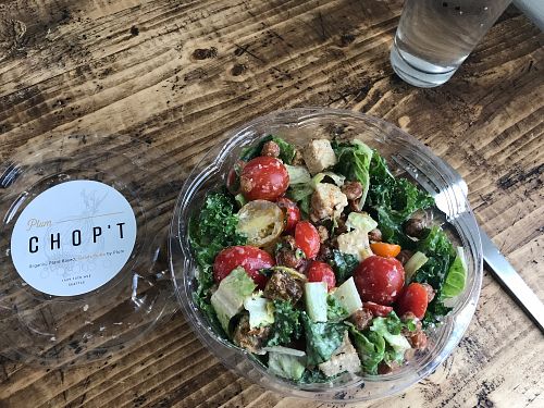 Take-out salad at Plum Chopped in Seattle