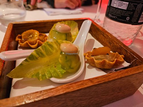 Canapes at Gauthier Soho in London