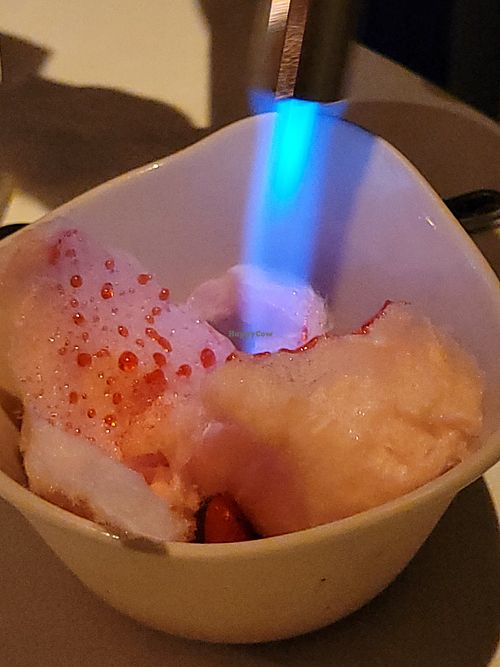 Strawberry Barbe à Papa Lemon Verbena at Gauthier Soho in London