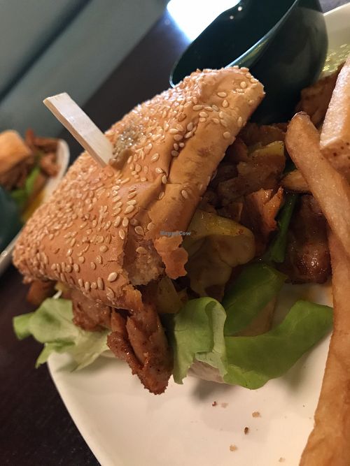 Vegan Burger at Hamborgarafabrikkan in Reykjavik