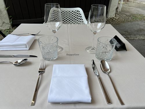 Place setting  at Gaudi&Naan in Ljubljana