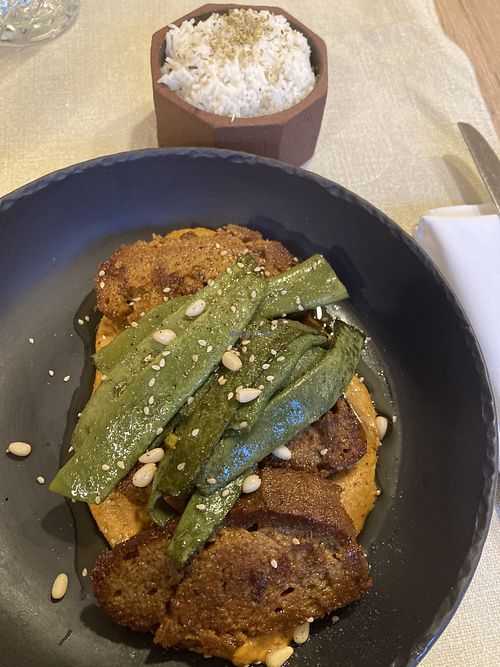 kundan butter chyzken with rice  at Gaudi&Naan in Ljubljana