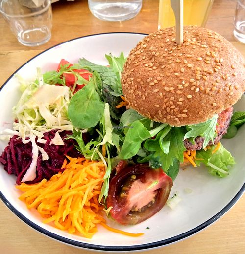 Burger (vegan) at Given in Paris