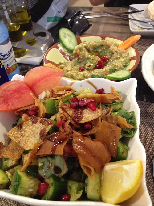 fattoush at Leonardo da Vinci in Abu Dhabi