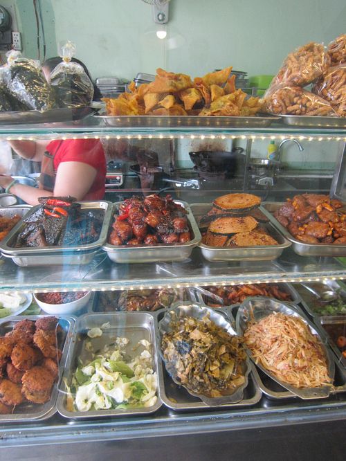 Some of the delicious fake meats on offer at this eatery at Com Chay Thanh Dam in Da Lat