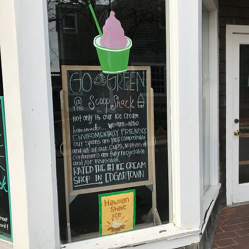 Go green! at Scoop Shack in Edgartown