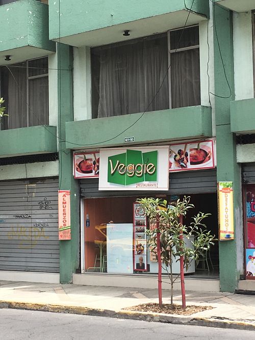 from outside at Veggie in Quito