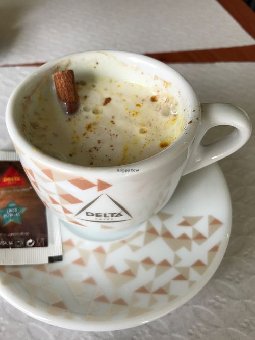 Golden milk at Happy Veggies in Ponta Delgada