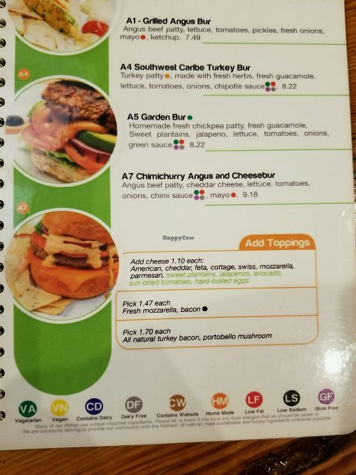 menu.  I like the low sodium, and vegan labels. at Pick & Eat in New York City