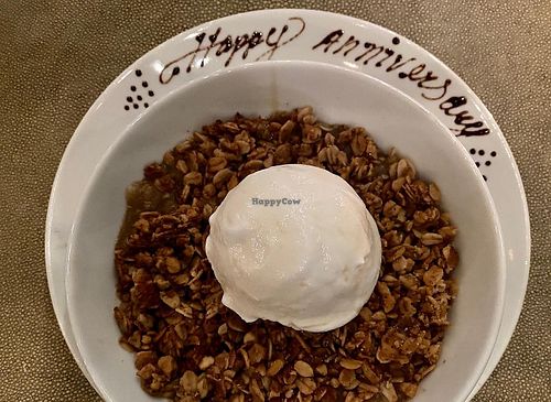 Apple maple cobbler  at Oliver's in Santa Barbara