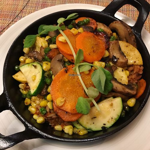 Vegan vegetable jambalaya  at Nola on the Square in Pittsburgh