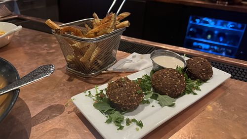 falafel, za'atar fries  at Figs in Jackson