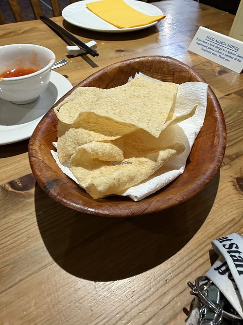 Poppadoms  at Oriental Aroma in Royal Wootton Bassett