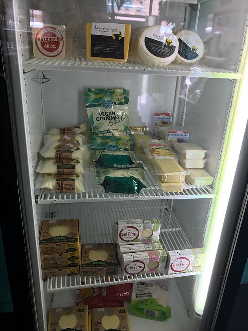 Cheeze selection at Vegan Aisle in Tweed Heads