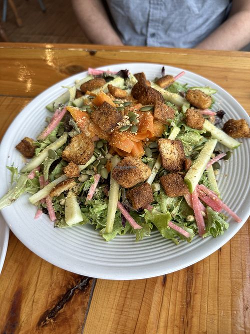 Salad  at Two Dollar Radio Headquarters in Columbus