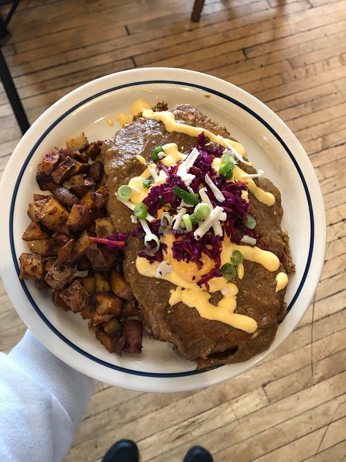 Enchiladas  at Two Dollar Radio Headquarters in Columbus