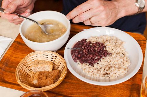 Lunch plate at Club Centro Macrobiotico in Milan