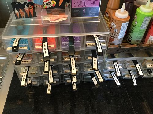 toppings at VAVA Frozen Yogurt - Thae Pae Gate in Chiang Mai