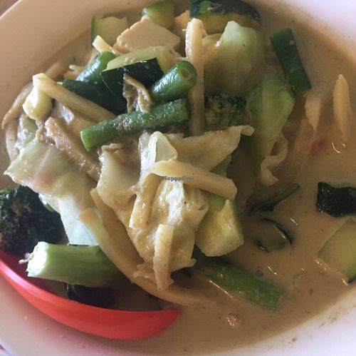 green curry (tofu) with 2 spicy level at Royal Siam Cuisine in Joshua Tree