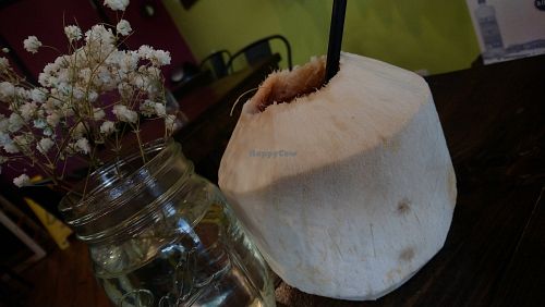 Fresh coconut at Sunshine Cafe & Juicery in Mt Juliet