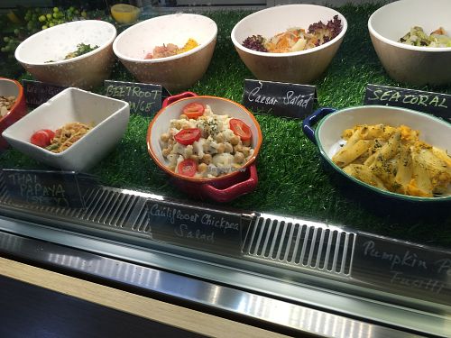 Salad Display Today at Veggi Monster in Hong Kong Island