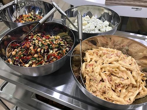 Delicious vegan salads! at The Saints Stores in Thessaloniki