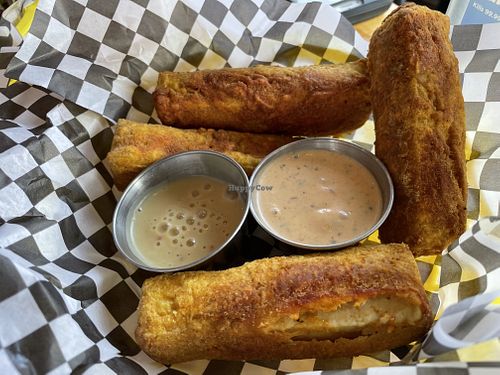 Chick’n Fried Tofu  at Detroit Street Filling Station in Ann Arbor