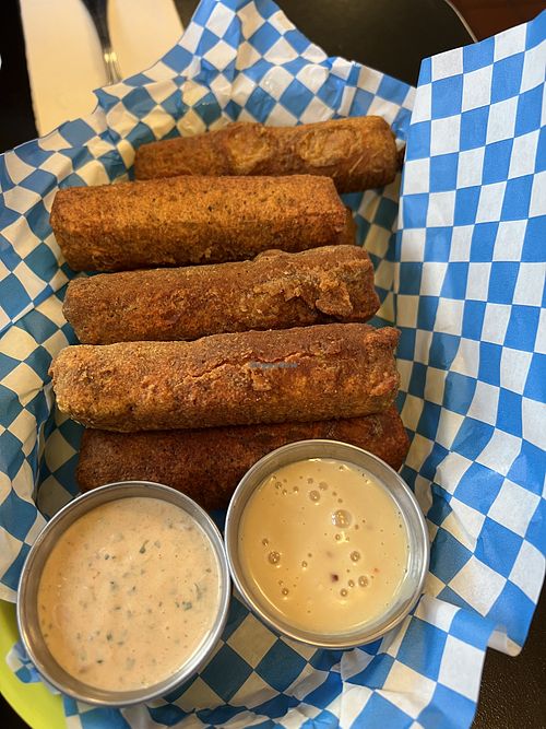 Fried Tofu Finger  at Detroit Street Filling Station in Ann Arbor