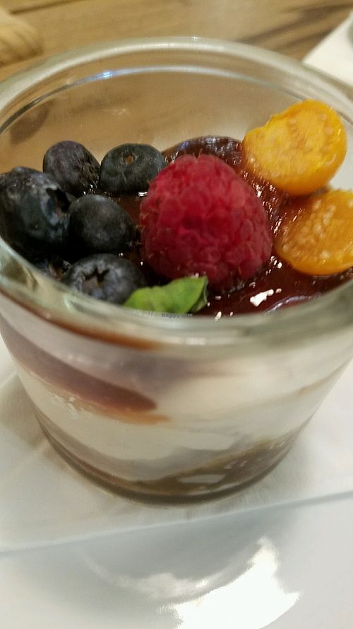 raw cheese cake at El Mercadito Biologico in Panama City