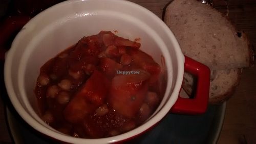 Ethiopean chickpea curry at Redmond's in Glasgow