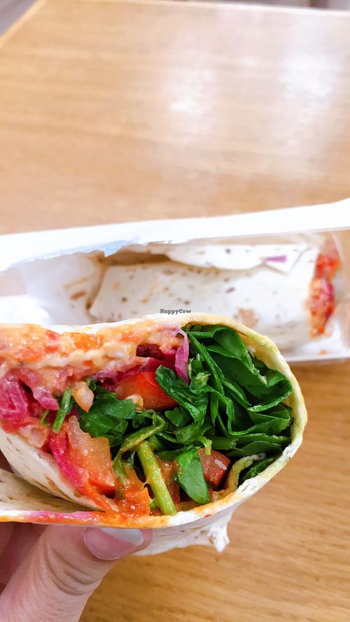 humous & chipotle wrap at STN - Pret A Manger in Stansted