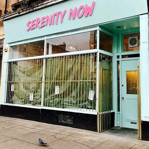 outside at Serenity Now in Glasgow