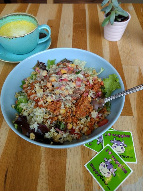 Buddha bowl at Serenity Now in Glasgow