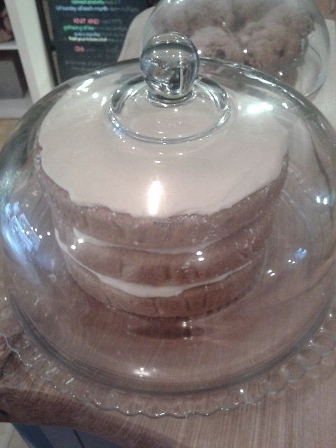 Vanilla chai cake at Shoe Tree Cafe in Newcastle Upon Tyne
