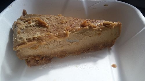 Vegan biscoff cheesecake  at Shoe Tree Cafe in Newcastle Upon Tyne