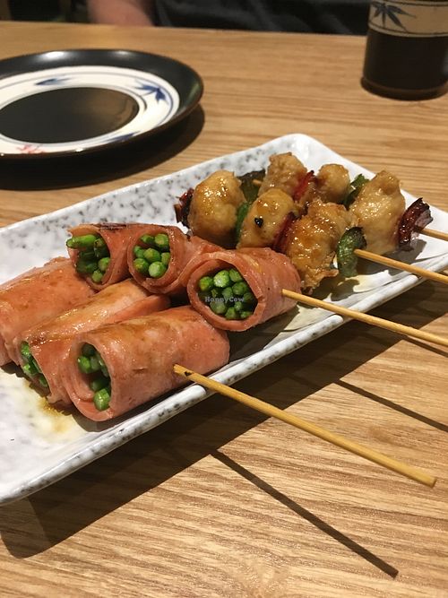 Asparagus rolls and yaki tori at Zen House 禅舍 in Kuala Lumpur
