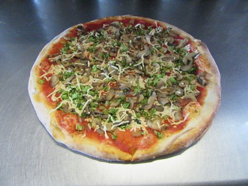 Vegan Pizza with Broccoli at Scicchitano's Pizzeria in Berwick