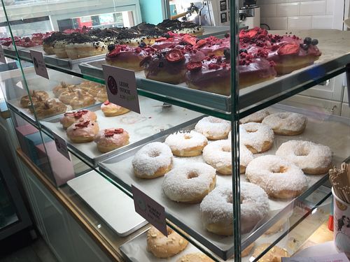 5 vegan options  at La Donuteria in Bratislava