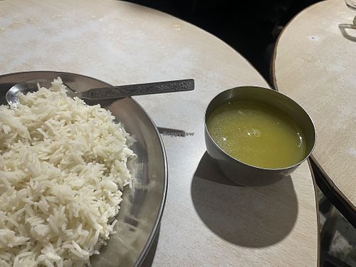 Daal and rice  at Coffee & Vegetarian Food Home in Kathmandu
