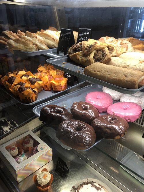 Sweets and salty food  at Vegan Bombon in Alicante