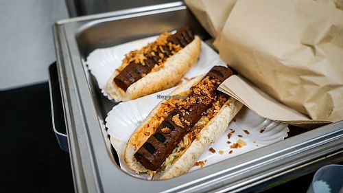 carrot dog at Veganske hody Slovensko  in Bratislava