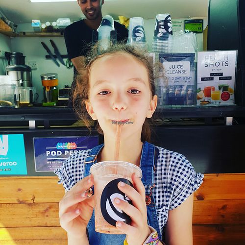 A satisfied customer!  at Wholesome Juicery in Nottingham