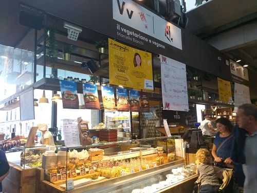 Their stand at the market at Mercato Centrale Roma in Rome