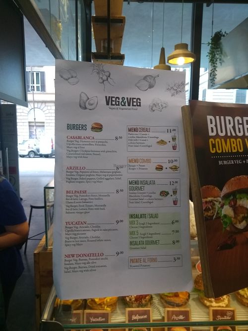 2 of their burger are naturally vegan: Casablanca & Arzillo at Mercato Centrale Roma in Rome