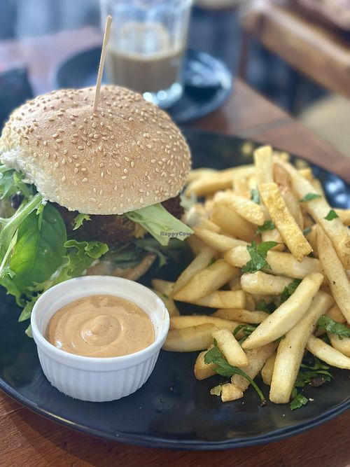 Potato and Cauliflower burger  at 108 Paradise Cafe - Maybe closed in North Sydney